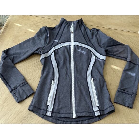 Lululemon Define Jacket SLIMMIMG Stripes Full Zip walking outdoor gym womens 6 - Picture 14 of 14